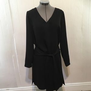 E.SSUE NWOT black long sleeve/belt dress  M.